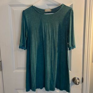 Washed Turquoise Altar’d State Flowy top